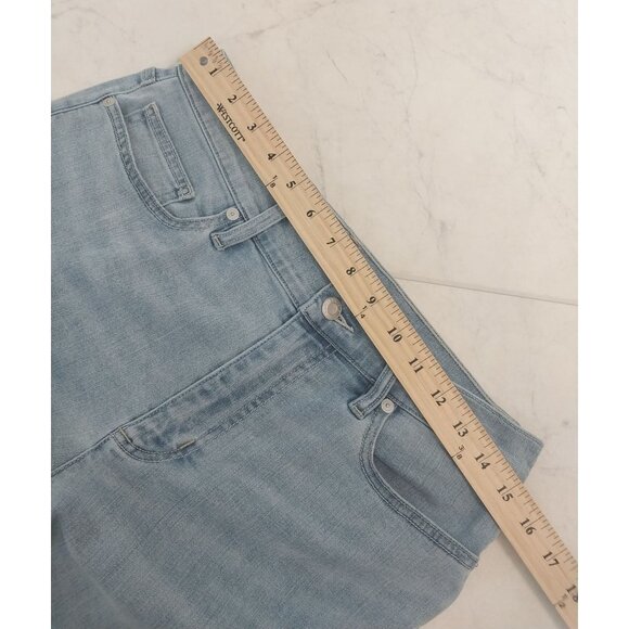 Lands End Light Wash Cropped Demin Jeans Women's Sz 10P - Picture 13 of 14